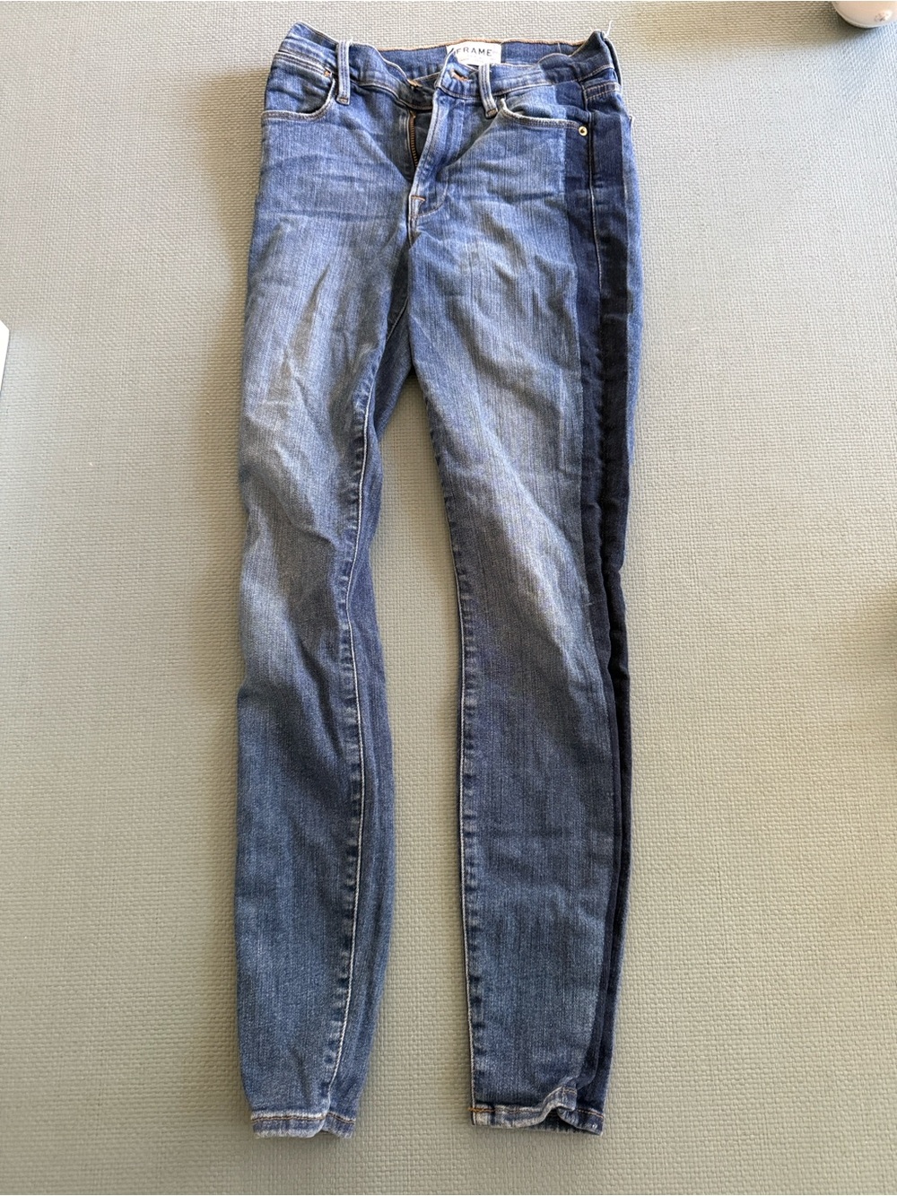 Frame Denim Women’s Blue Jeans with Dark Blue Side Stripe